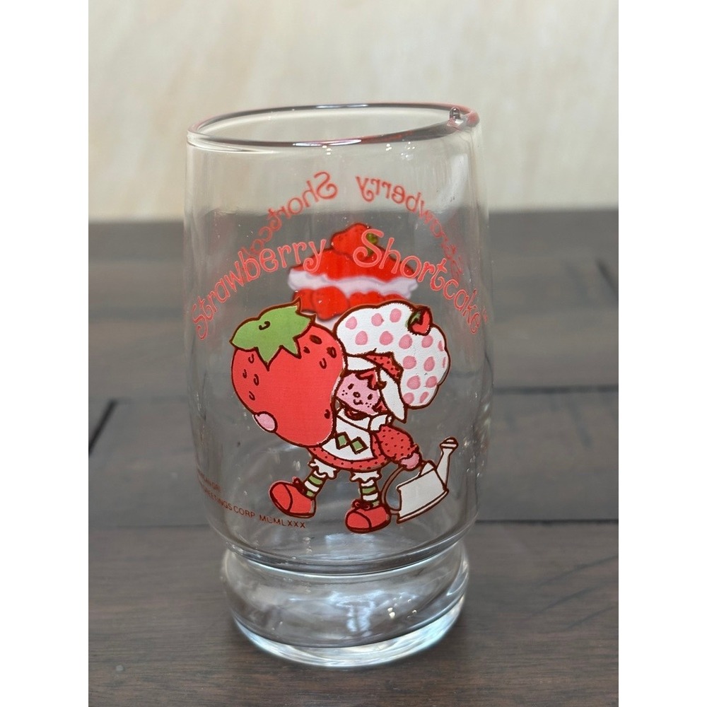 Vintage 1980s Strawberry Shortcake Juice Glass from American‎ Greetings